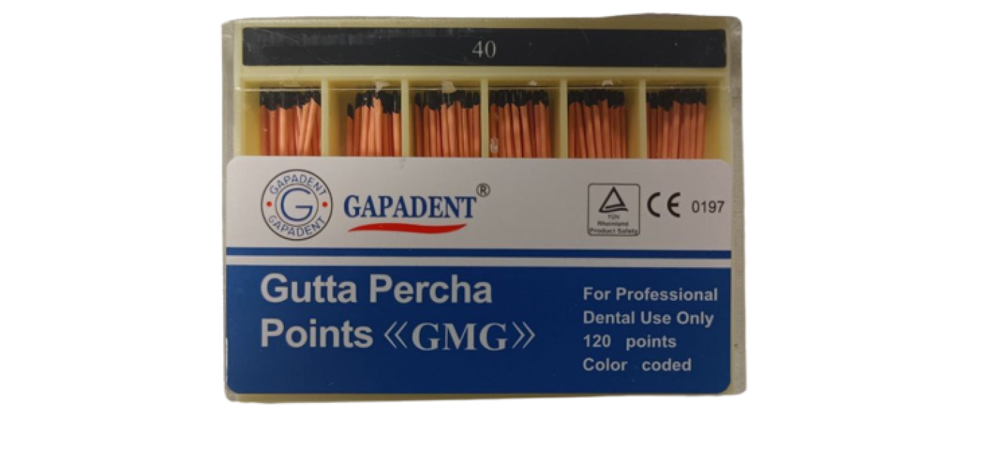 Гуттаперчевые штифты GMG 06 №40, (60шт), GAPADENT / Китай